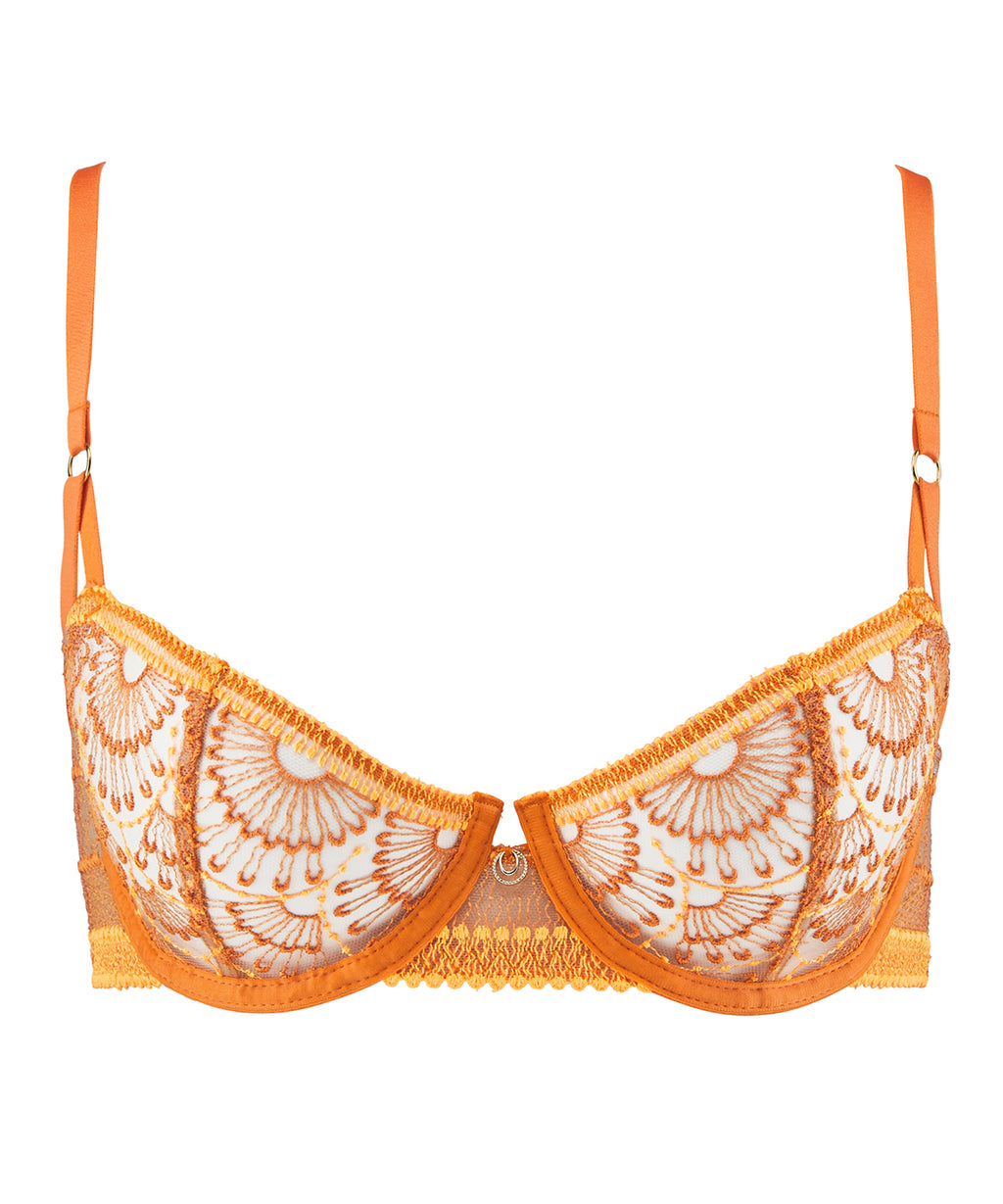 aubade-pure-vibration-half-cup-orange-pulp-soutien-gorge-demi-bonnet-armatures-b image 1