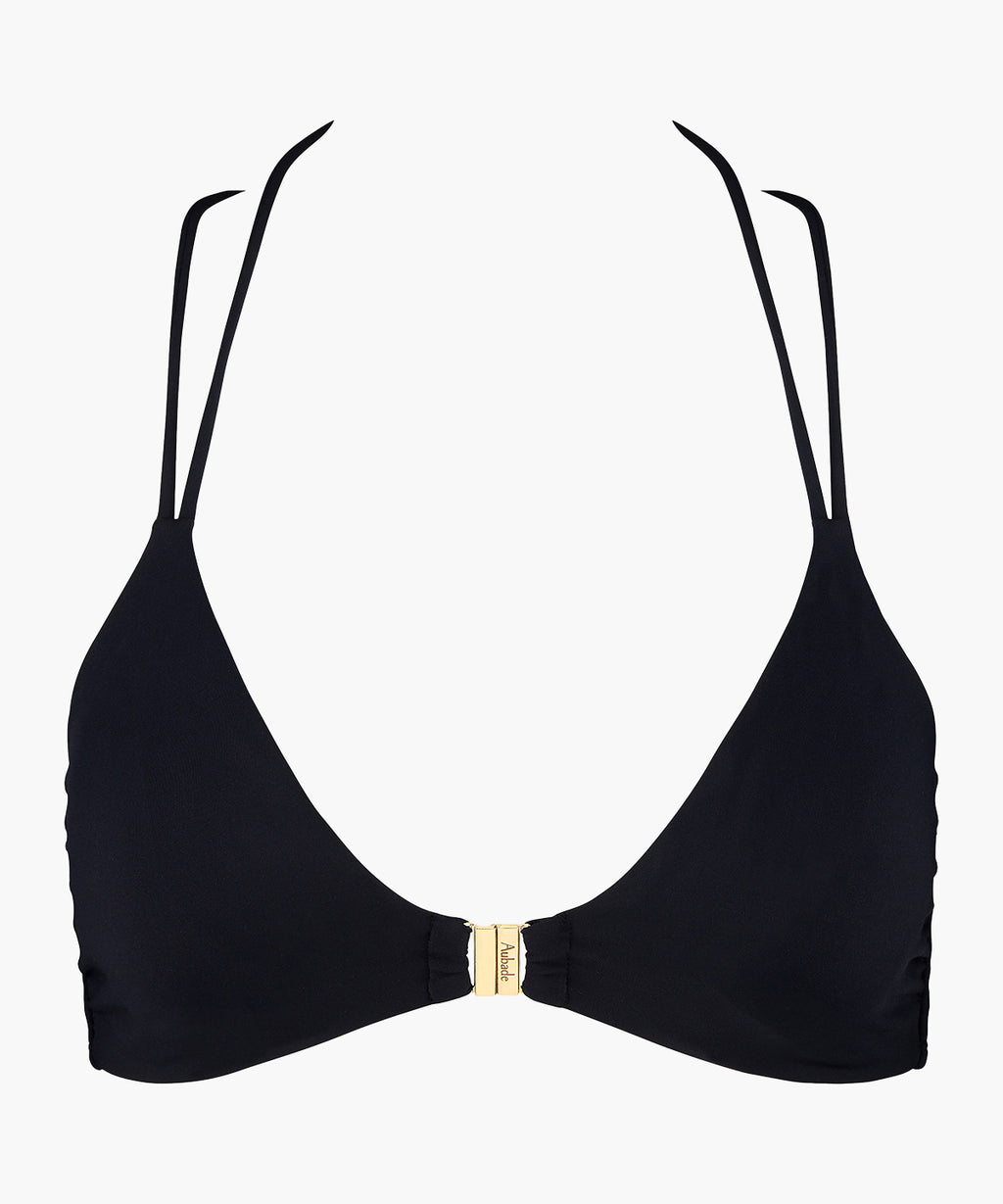 aubade-secret-laguna-soutien-gorge-triangle-noir image 1