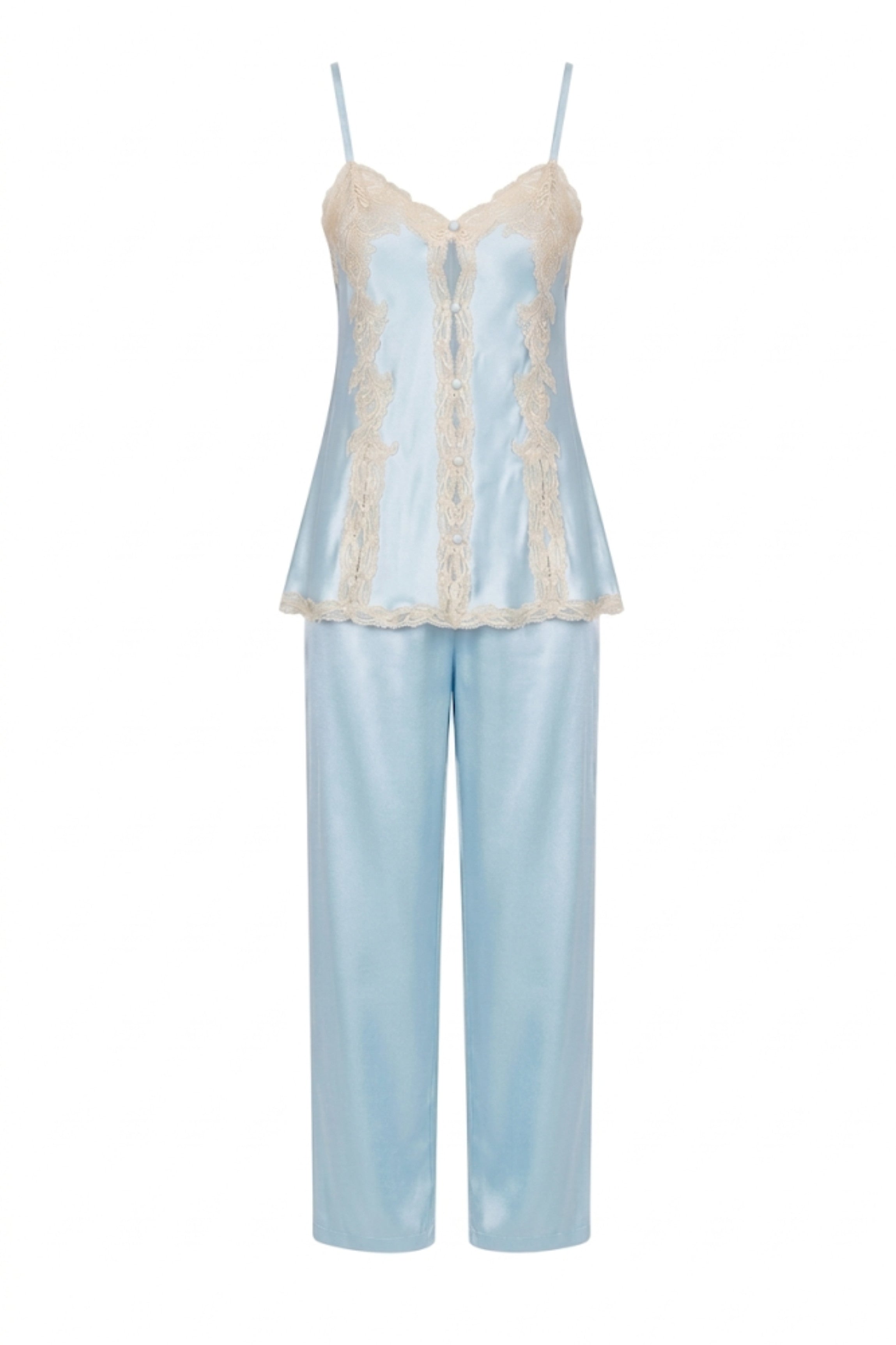 cadolle-pyjama-soie-bleue image 1