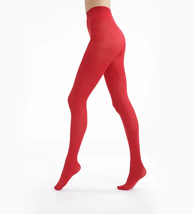 dim-style-collant-opaque-velout-50d-rouge-intense image 1