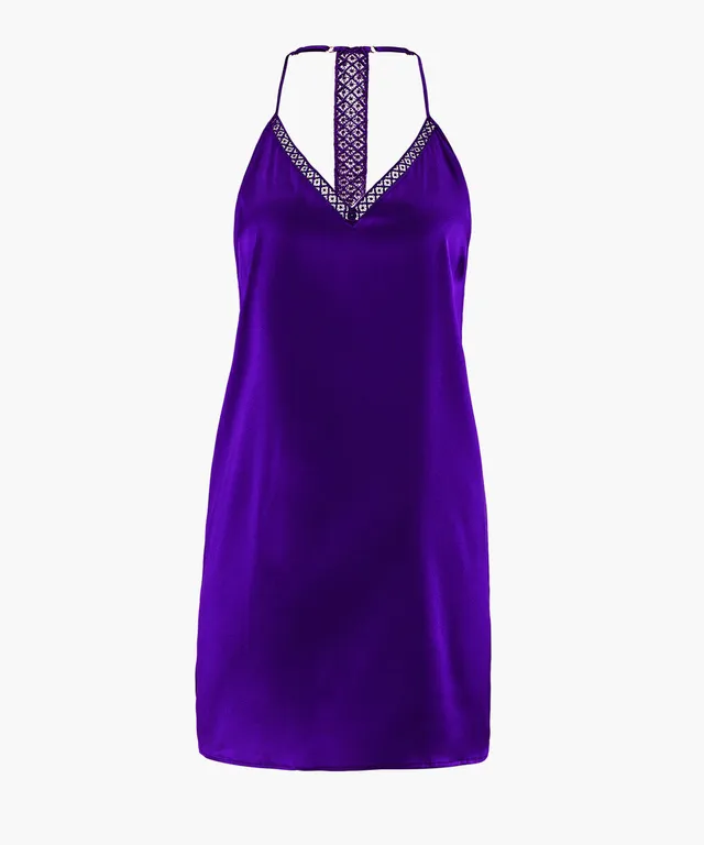 aubade-silk-desire-nuisette-ultraviolet-en-soie image 1