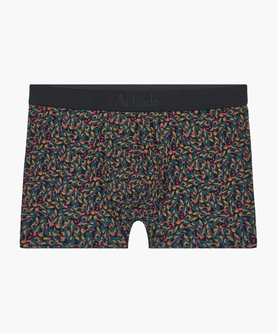aubade-homme-herrenboxer-wild-magic-modal-coton-sans-coutures-lat-rales image 1