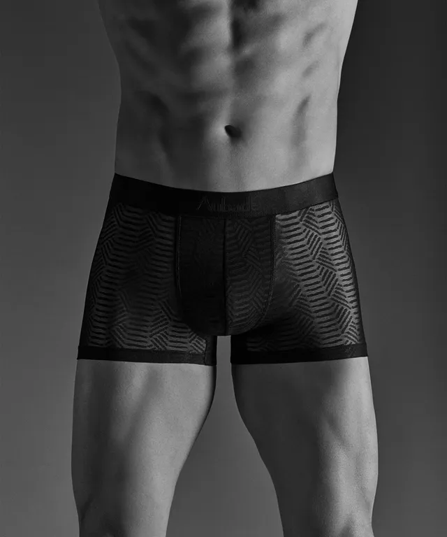 aubade-homme-boxer-vibes-dentelle-animalier-extensible image 1