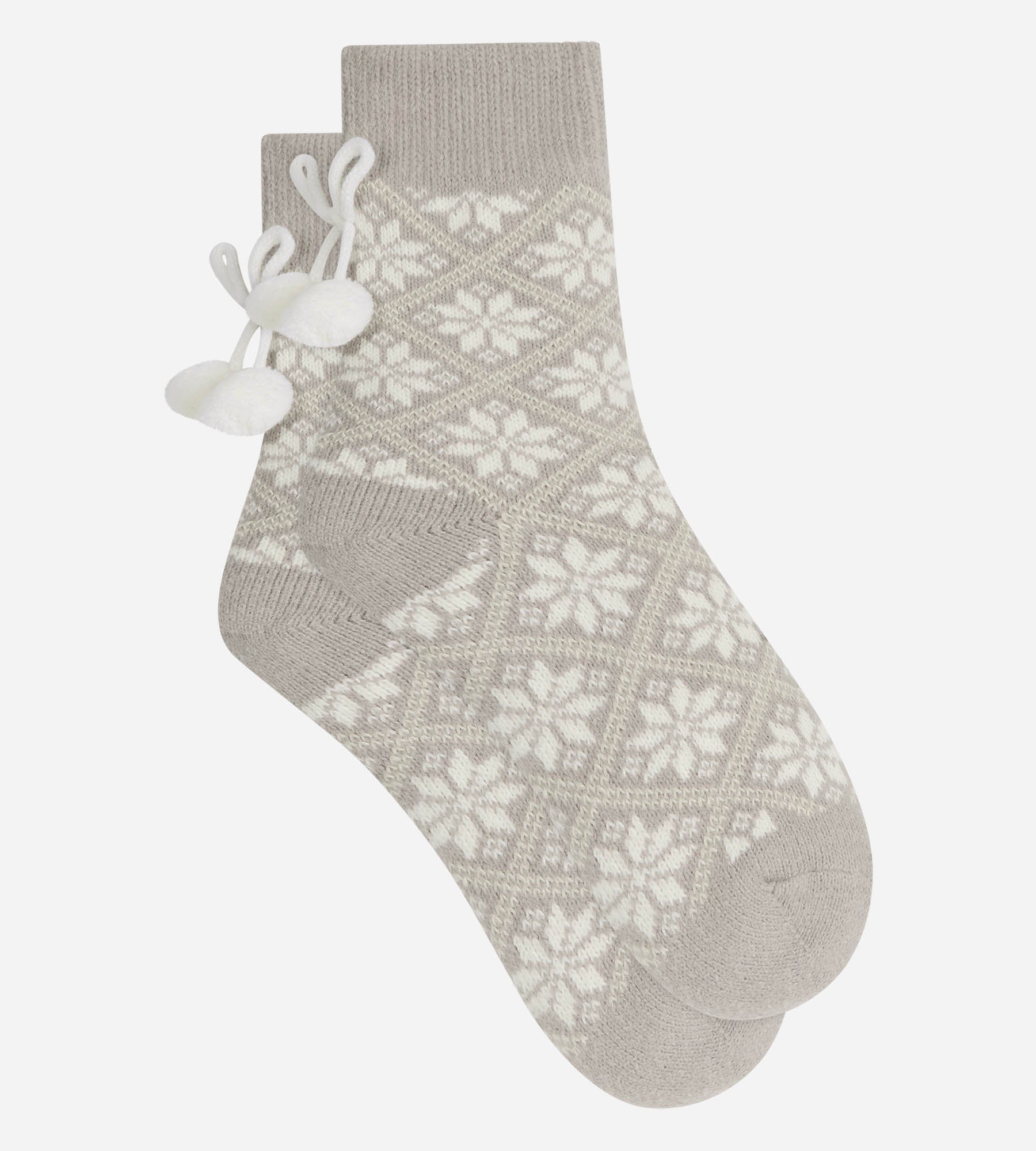 chaussettes-femme-dim-cocoon-gris-acier-doublure-polaire image 2