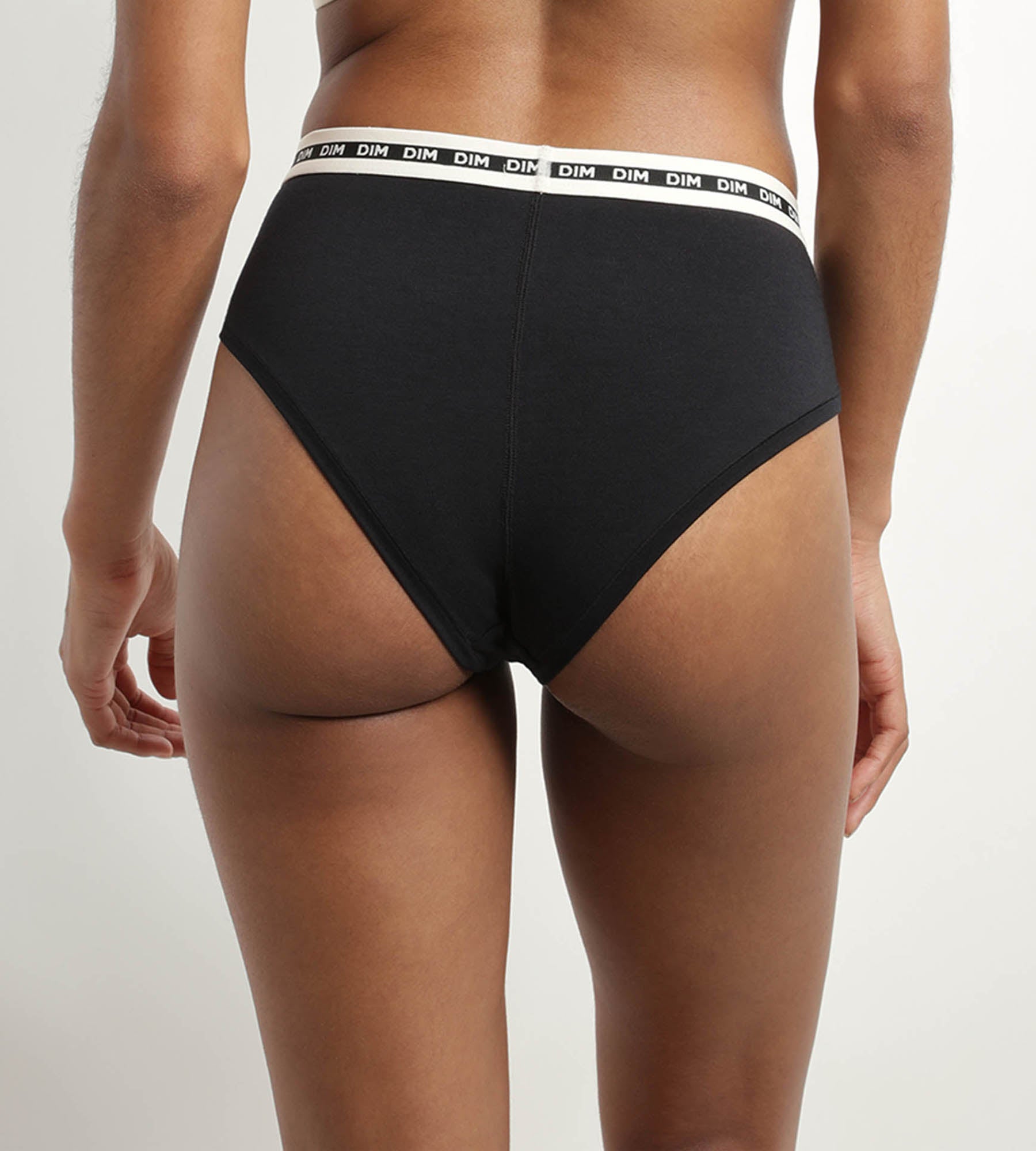 dim-icons-shorty-femme-coton-modal-noir-ceinture-contrast-e image 2