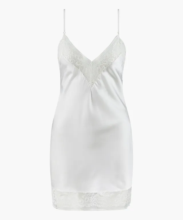 aubade-midnight-whisper-nuisette-babydoll-blanc-opale image 1
