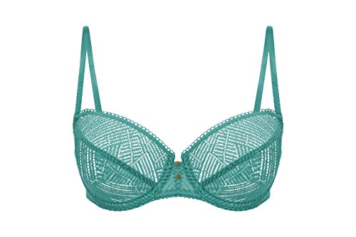 darjeeling-gloria-soutien-gorge-corbeille-dentelle-graphique-femme-vert-95g image 2