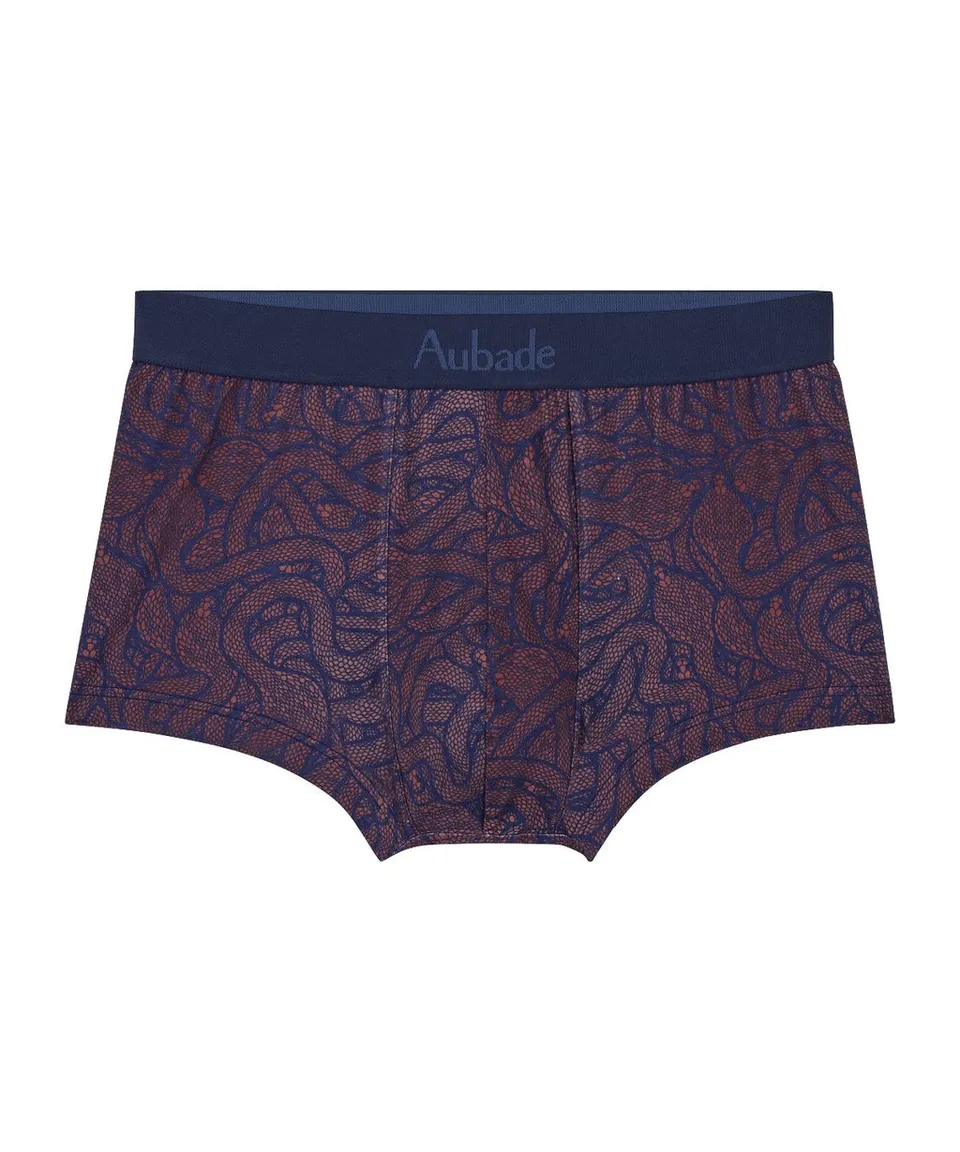 aubade-homme-trunk-cobra-bleu-marine-cuivre image 1