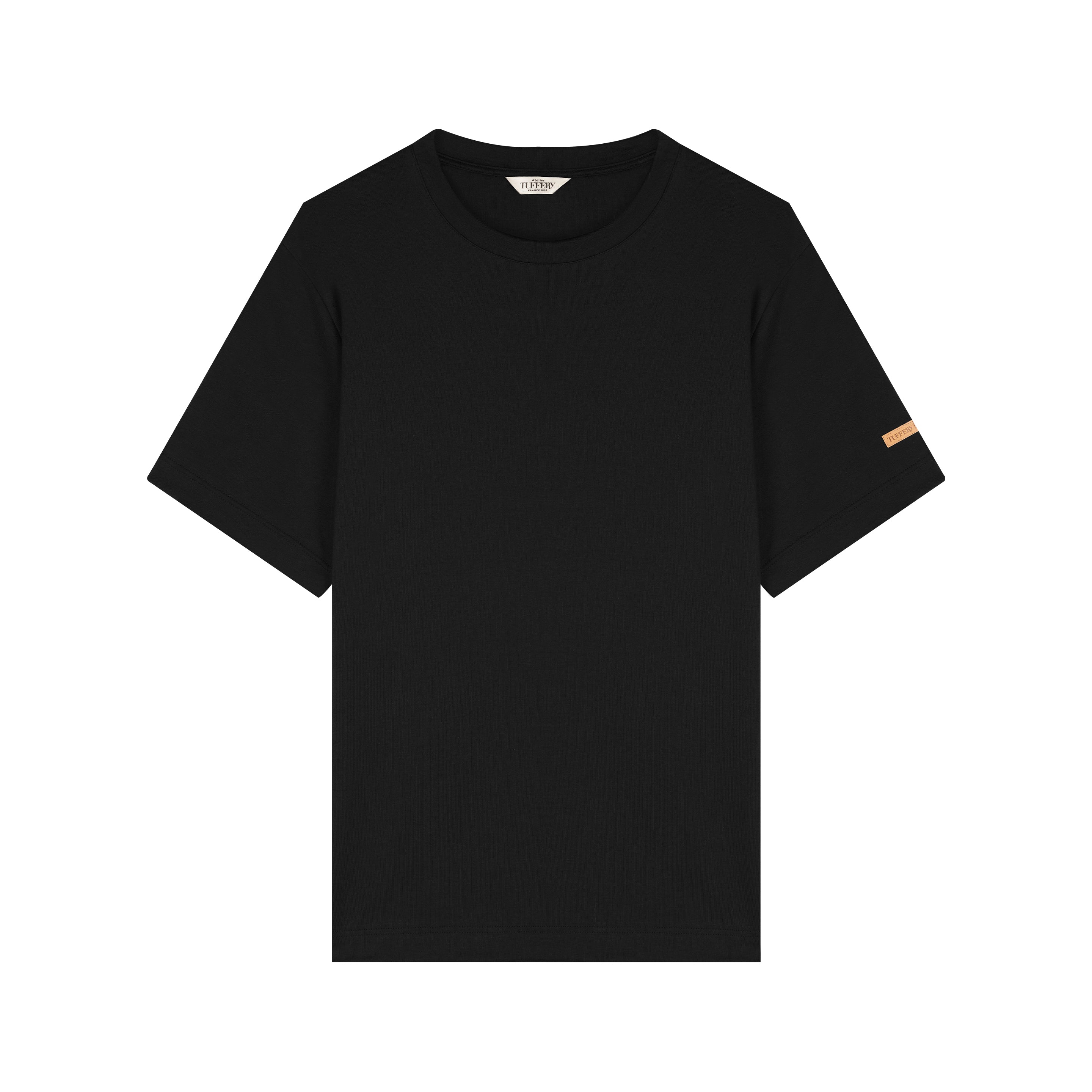 atelier-tuffery-causses-t-shirt-homme-100-coton-bio-noir image 1