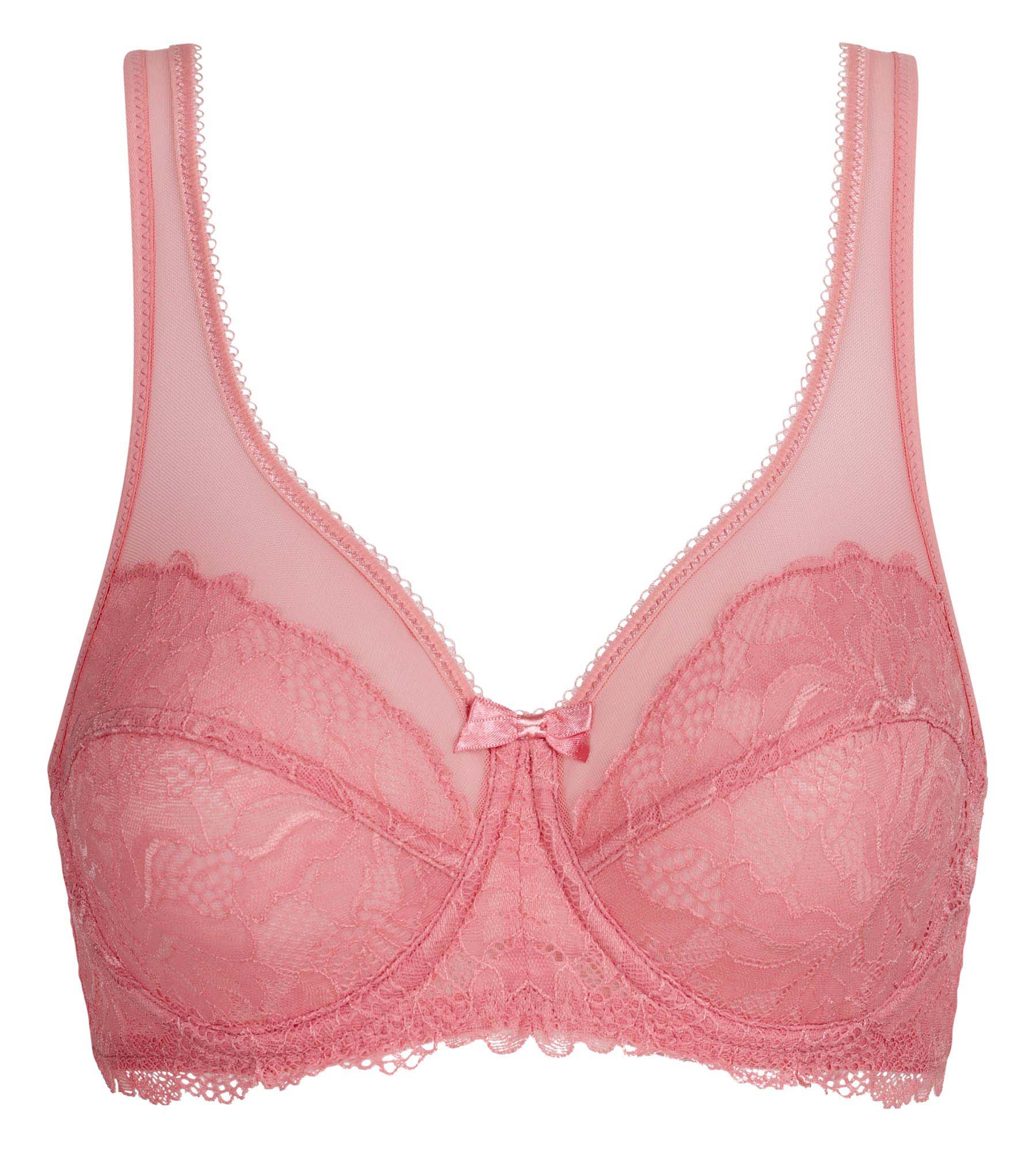 dim-generous-essentiel-soutien-gorge-emboitant-dentelle-rose-pommette image 5