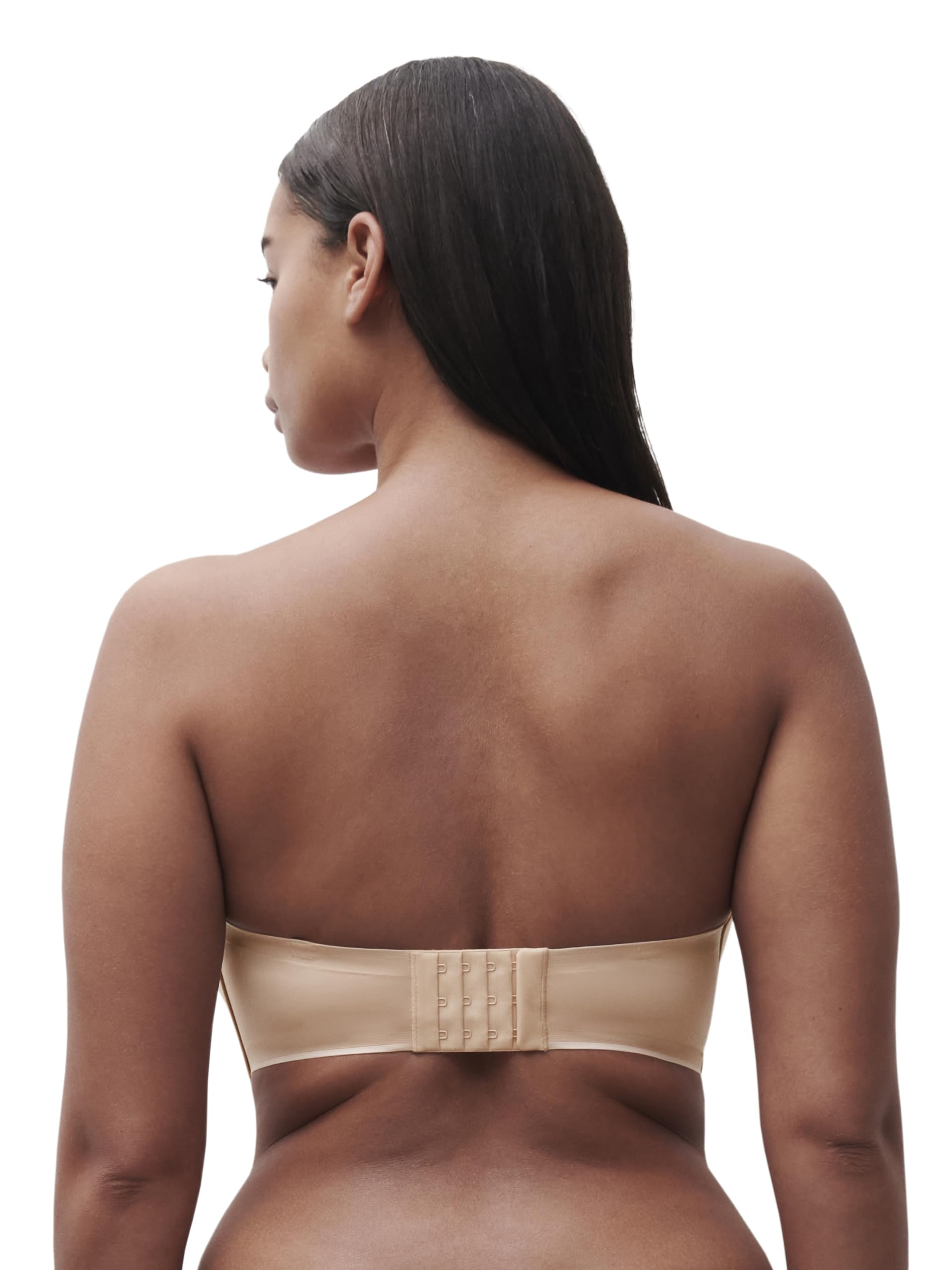 chantelle-soutien-gorge-coque-bandeau-essential-beige-dor image 2