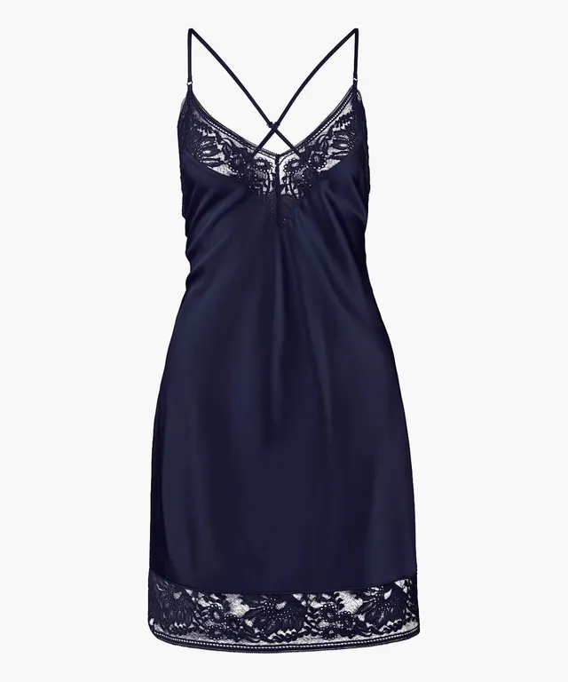aubade-midnight-whisper-nuisette-evening-blue-soie-stretch image 1