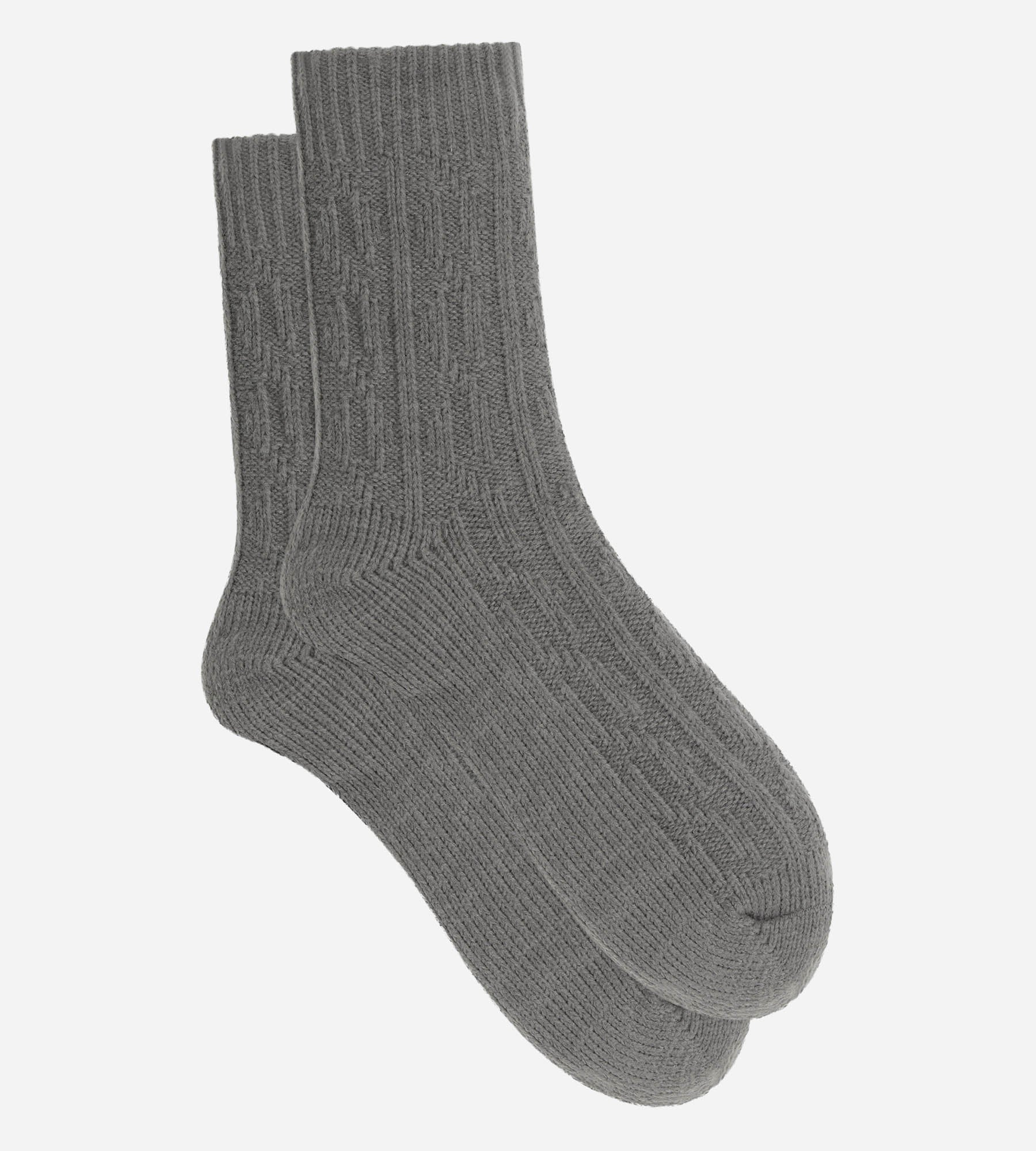 dim-cocoon-chaussettes-polaires-femme-gris-acier image 2