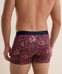 aubade-homme-pack-2-boxers-fleur-de-boteh-bordeaux-2 image 5