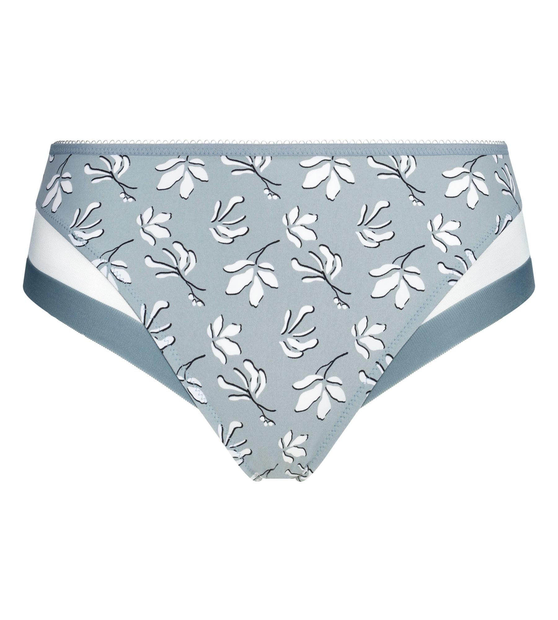 dim-generous-culotte-femme-microfibre-tulle-sauge-fleurie image 5