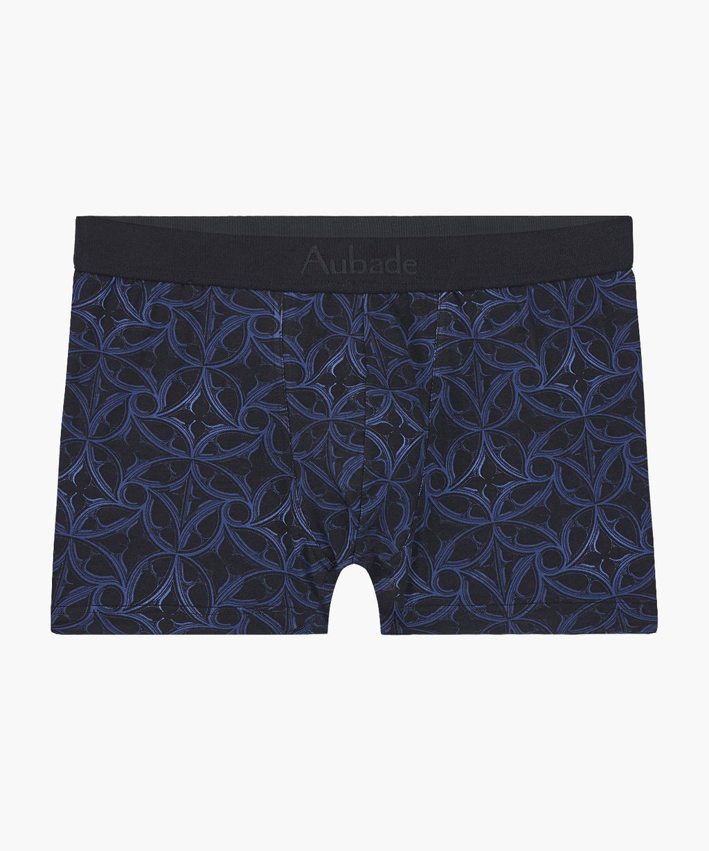 aubade-homme-boxer-gothic-noir-coton-bio image 1