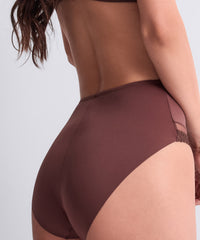 aubade-sheer-emotion-slip-taille-haute-sepia image 5