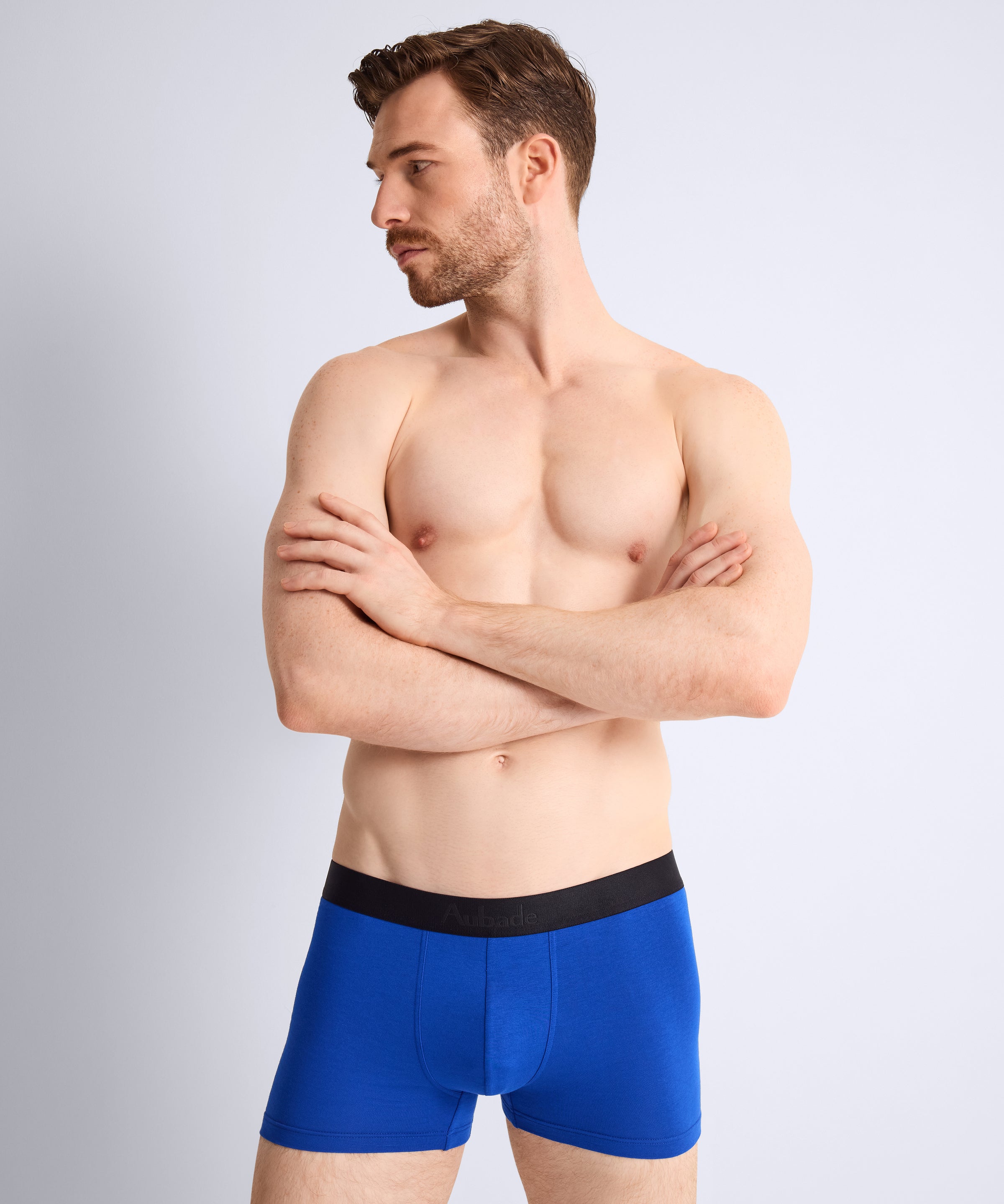 aubade-homme-pack-2-boxers-birds-bleu image 2