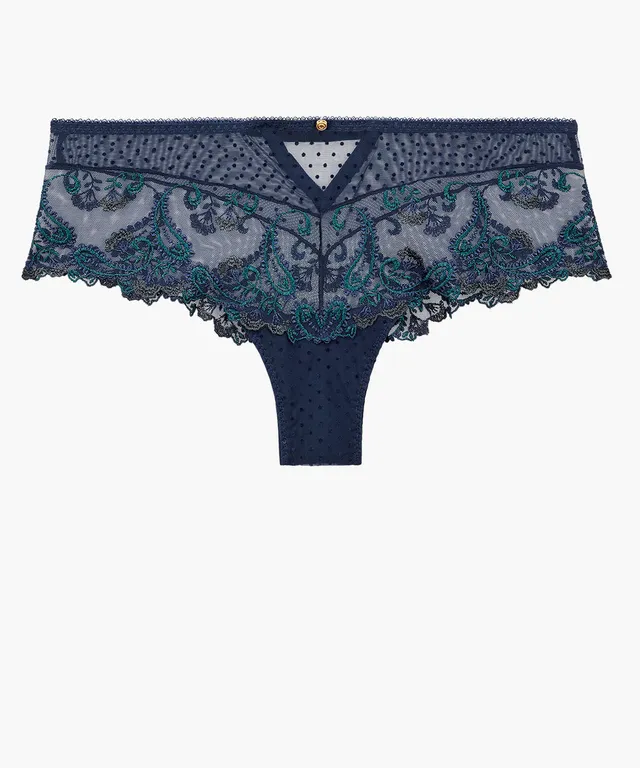aubade-velvet-memories-slip-cheeky-twilight-broderie image 1
