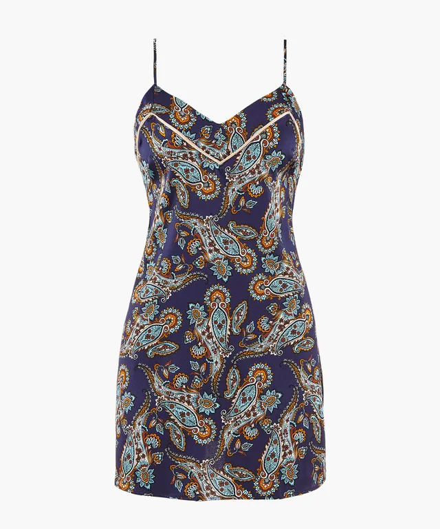aubade-silk-by-night-nuisette-bleu-cachemire-en-soie image 1