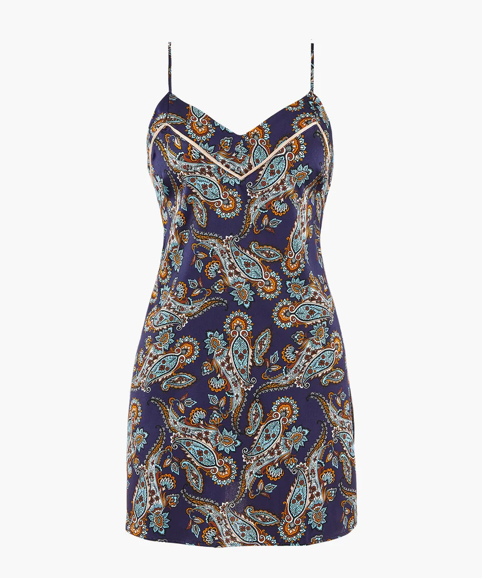 aubade-silk-by-night-nuisette-bleu-cachemire-en-soie image 1