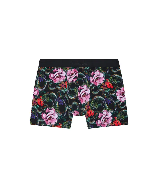 aubade-homme-boxer-tentation-motif-serpent-floral image 1