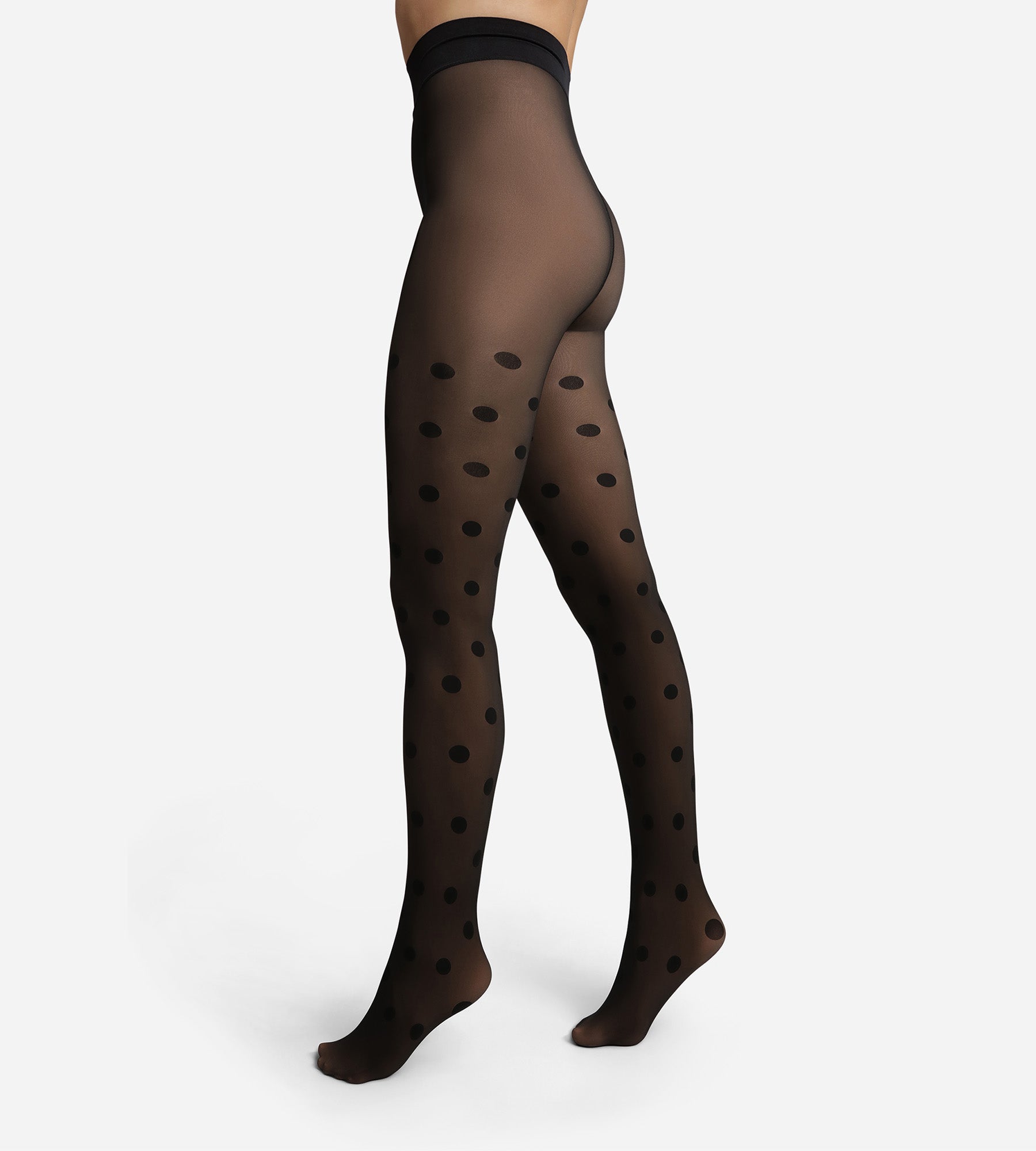 dim-thermo-collant-chaud-effet-transparent-noir-pois image 4