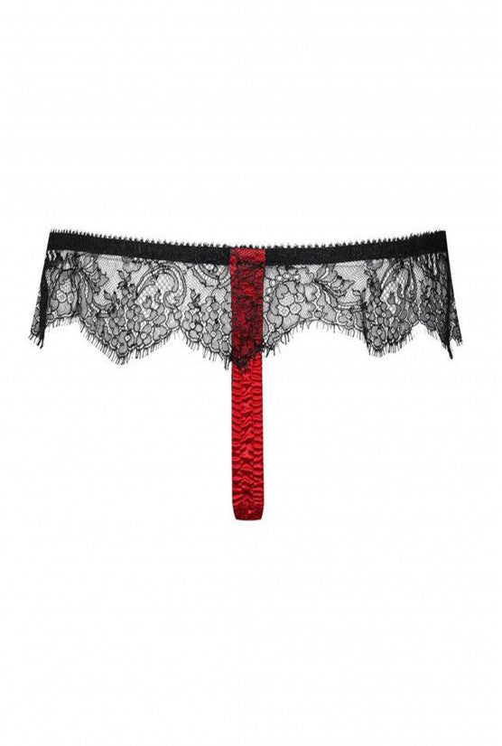 cadolle-ania-string-satin-rouge image 2