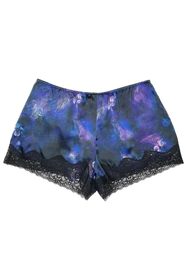 cadolle-short-en-soie-bleu-purple-dentelle image 1
