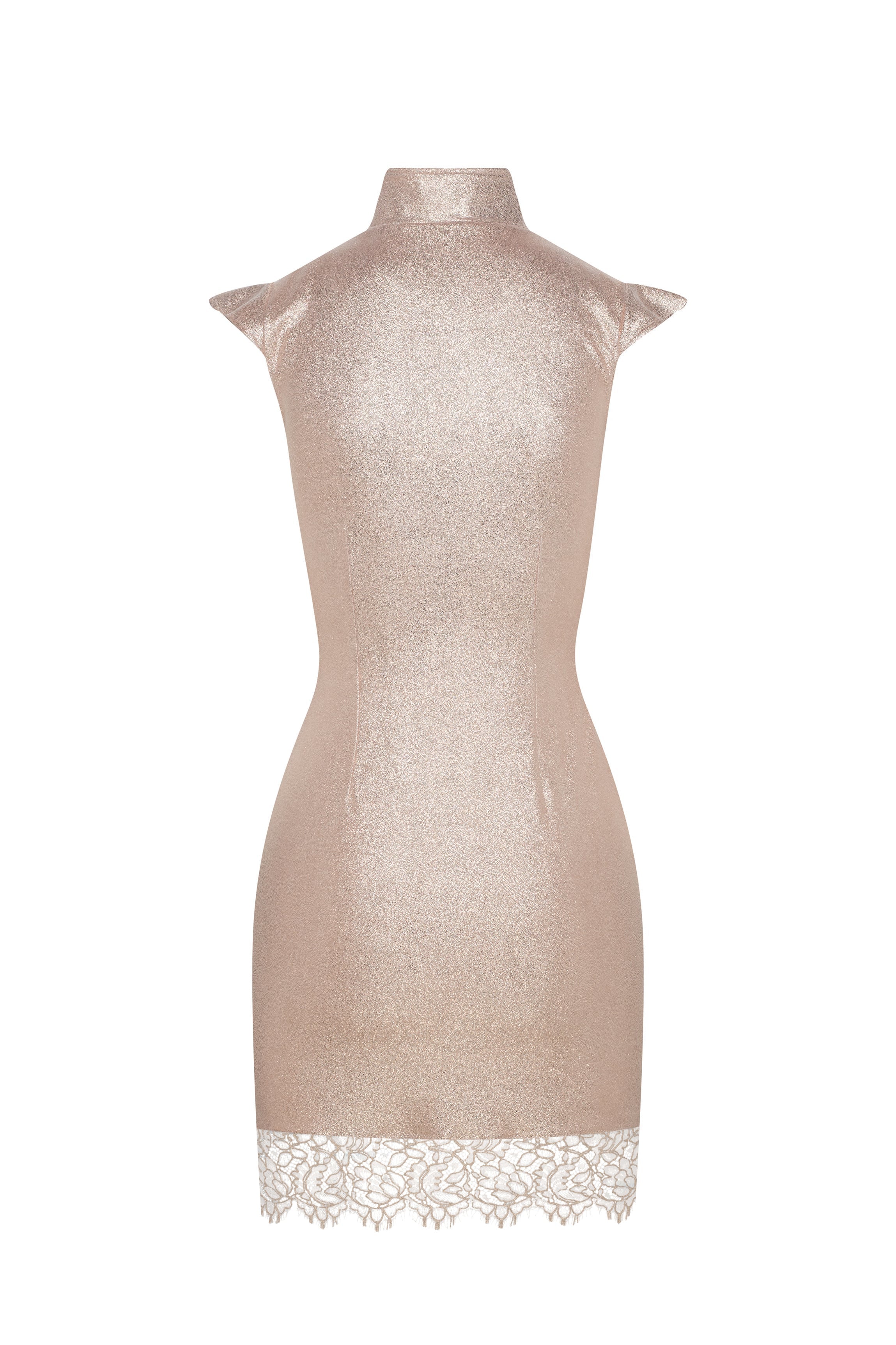 cadolle-meli-robe-rose-lam-e-en-dentelle-chantilly image 2