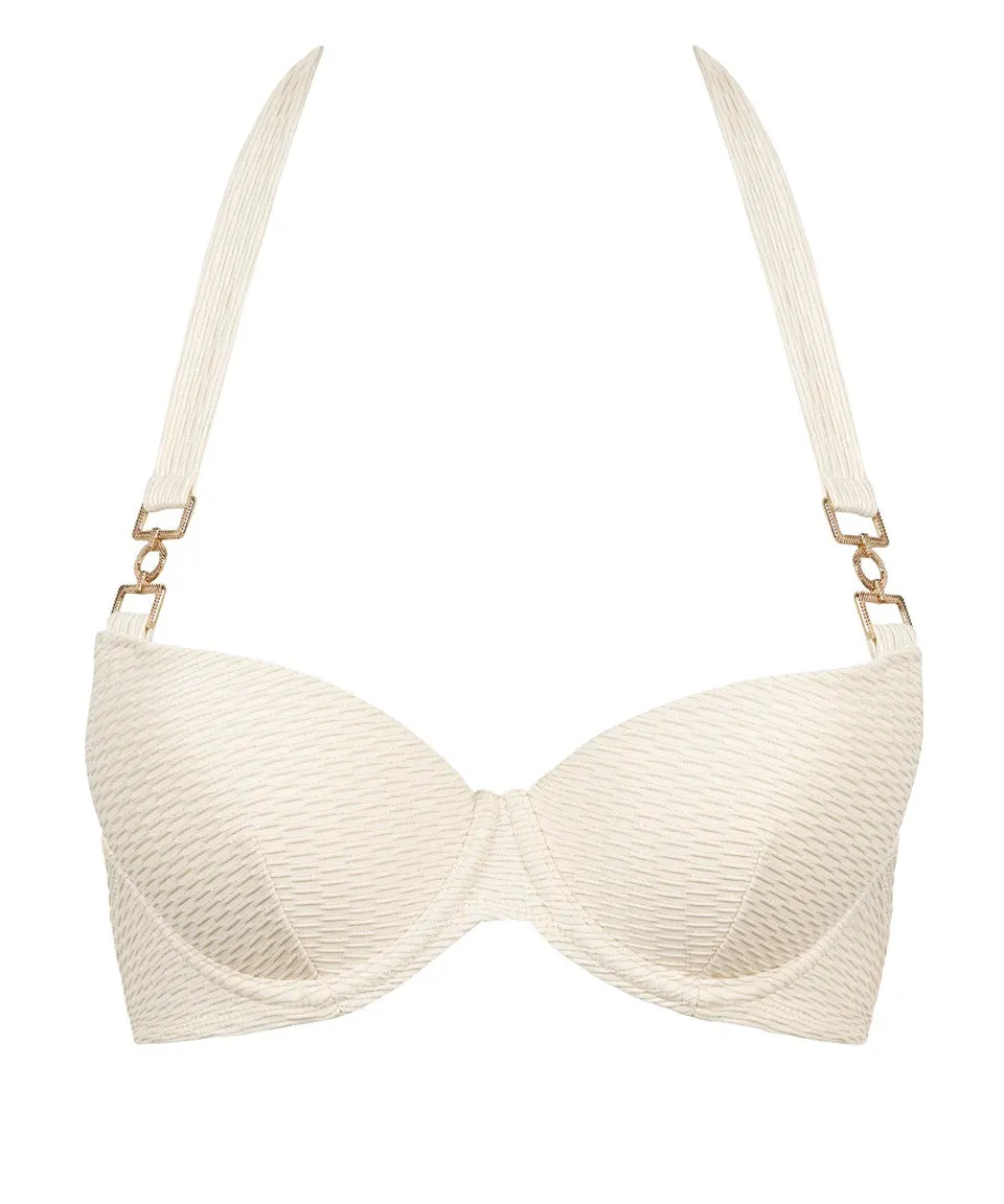 aubade-shimmering-waters-haut-de-bikini-push-up-golden-white image 1