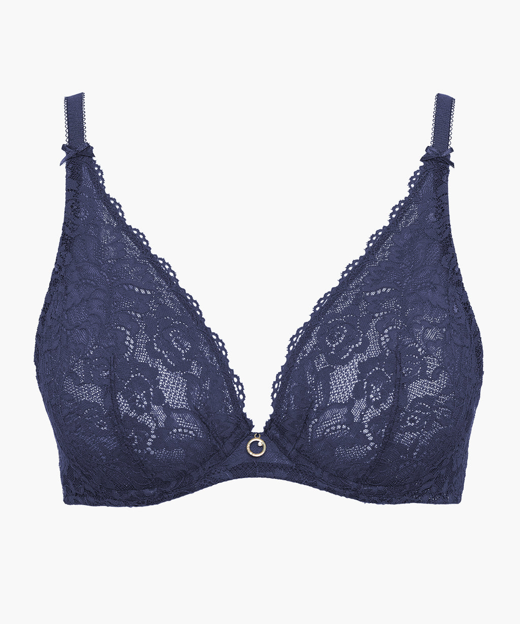 aubade-rosessence-soutien-gorge-triangle-armatur-bleu-nuit image 1