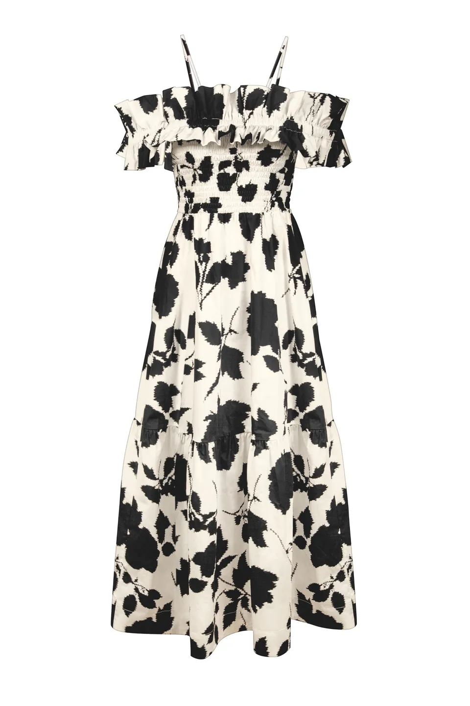 cadolle-robe-en-coton-noire-et-blanche-robe image 1