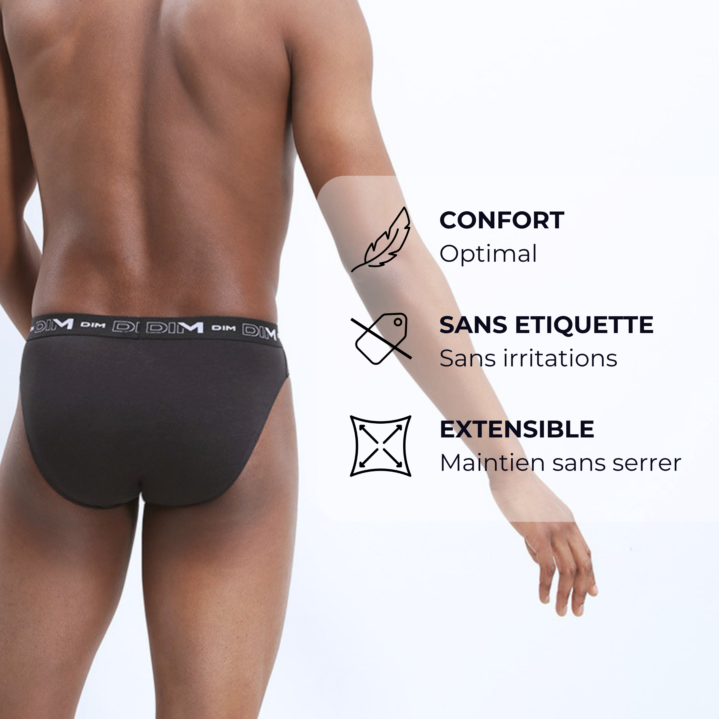 dim-coton-stretch-d6595t3-lot-de-3-slips-homme-noir-en-coton-stretch image 5