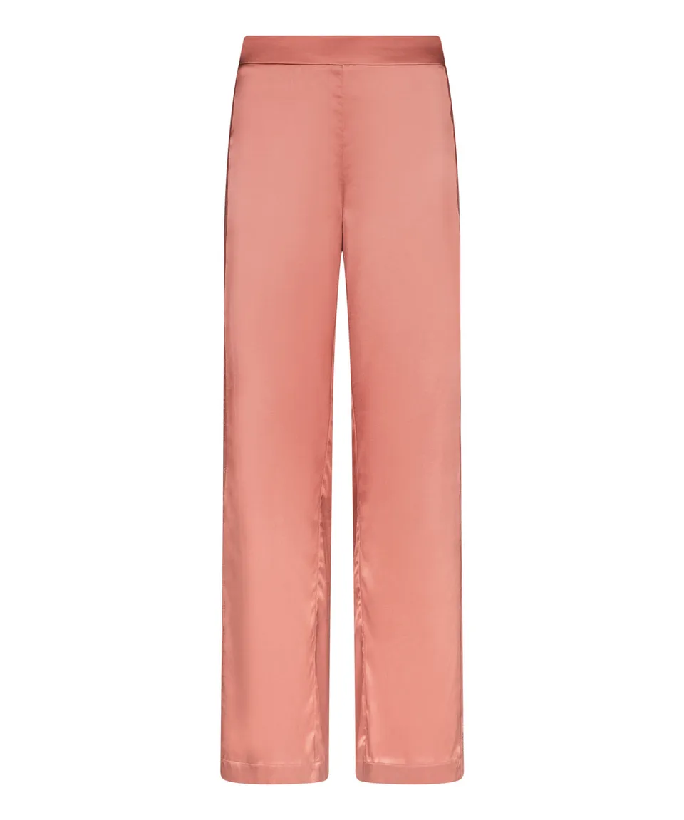 aubade-midnight-whisper-pantalon-pantalon-en-soie-extensible-warm-pink image 1