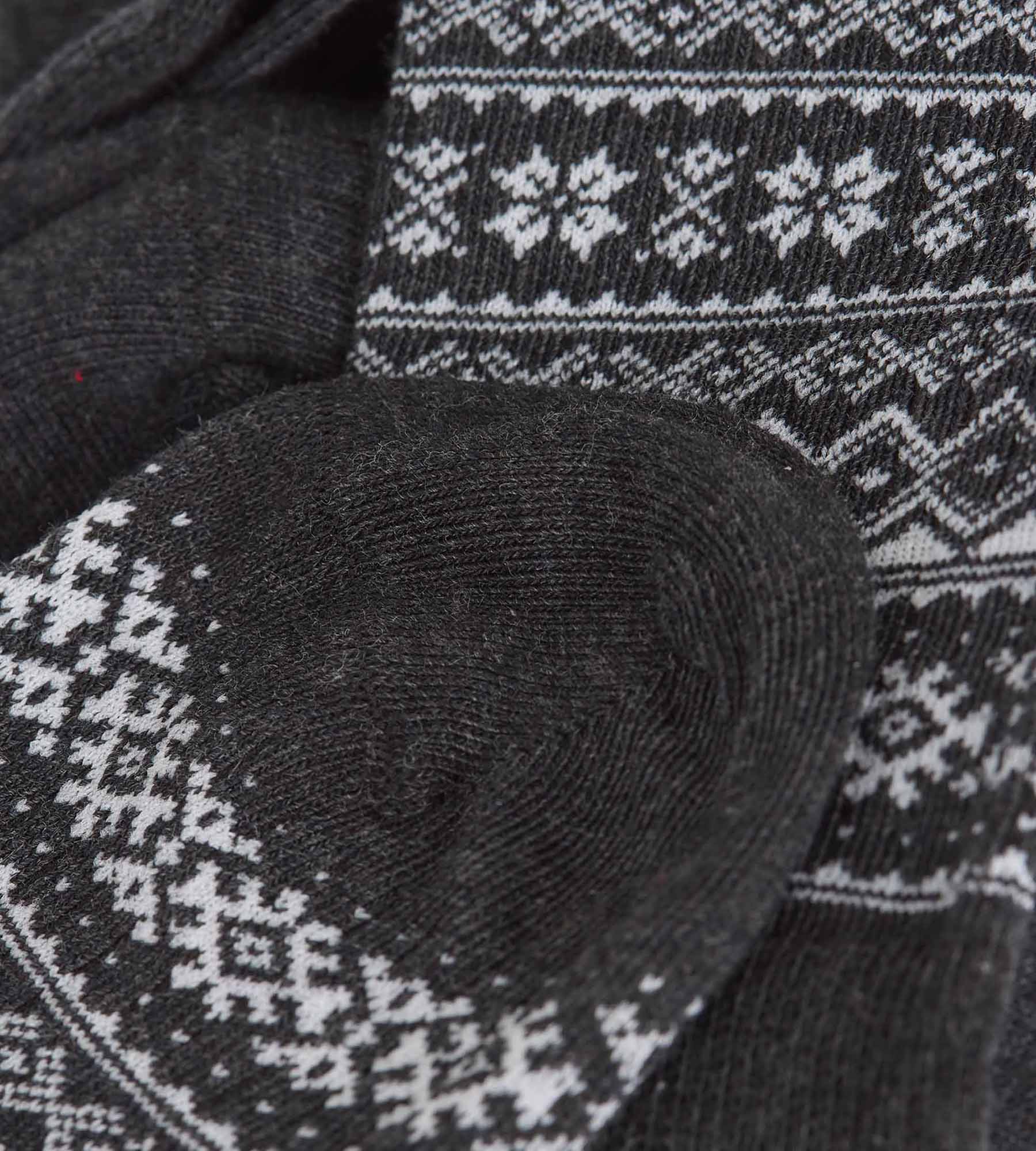 dim-coton-fancy-lot-de-2-chaussettes-homme-anthracite image 3