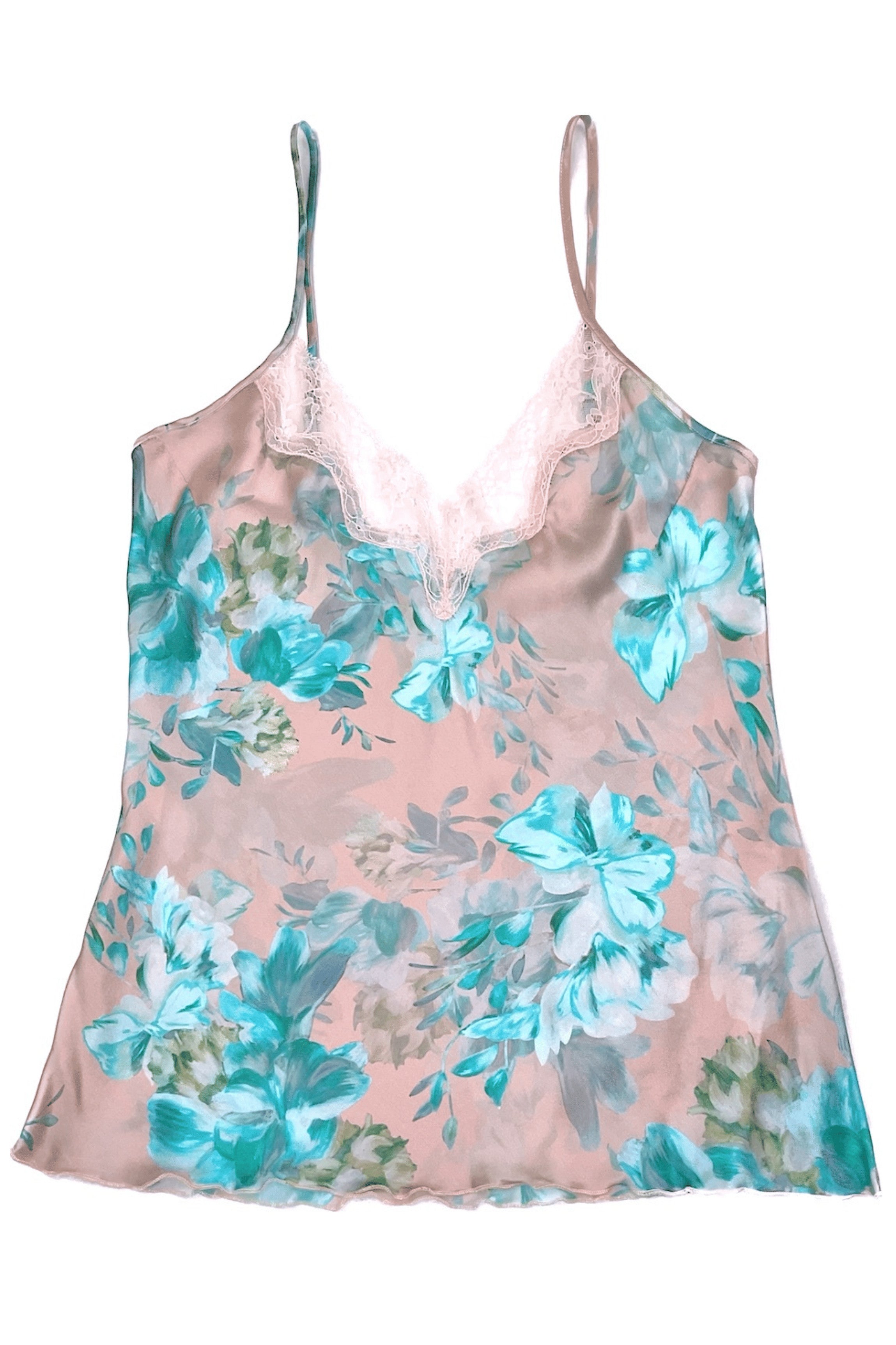 cadolle-pio-top-en-soie-rose-turquoise image 1