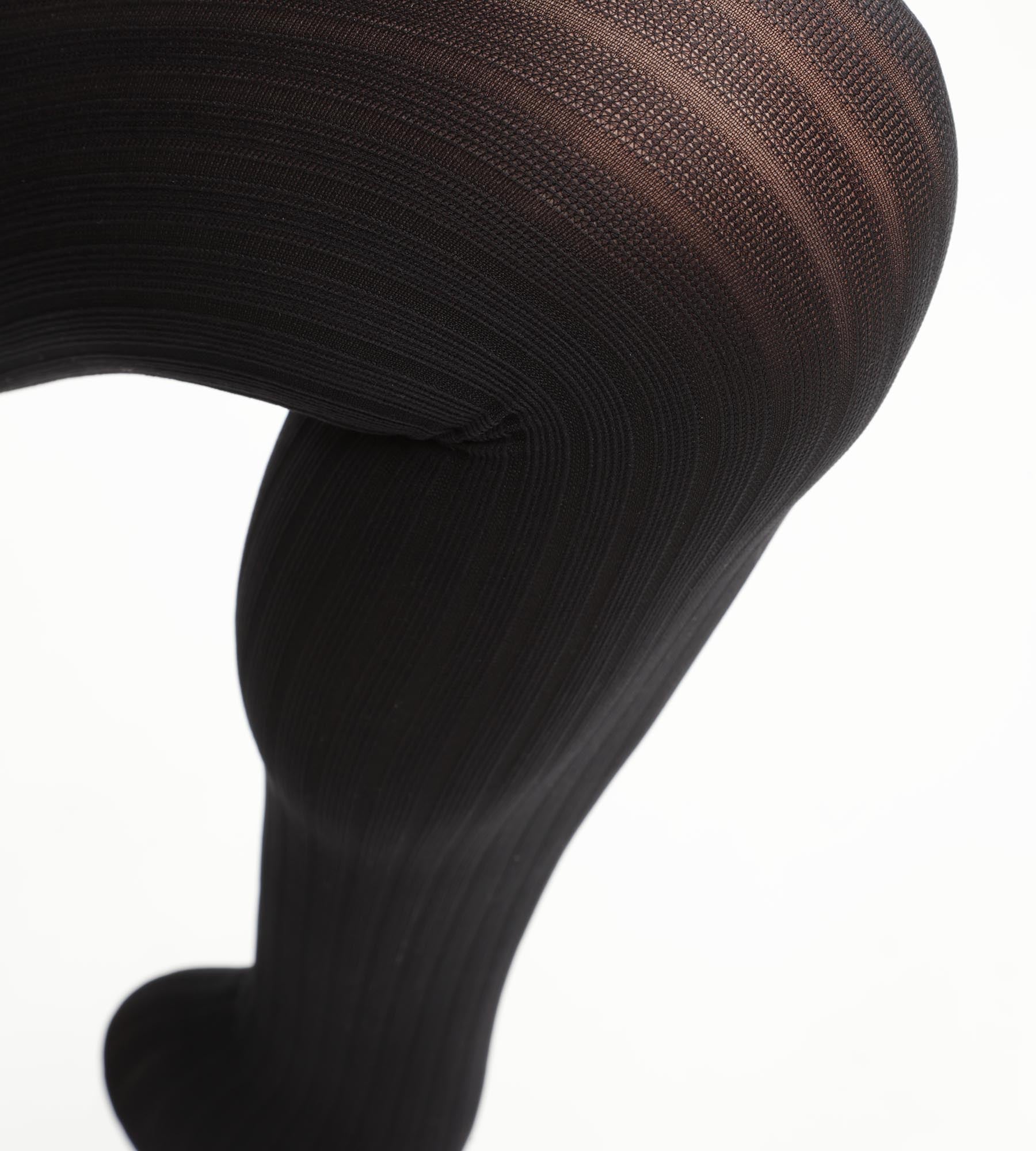 dim-style-collant-femme-semi-opaque-c-tes-plates-noir-52d image 2