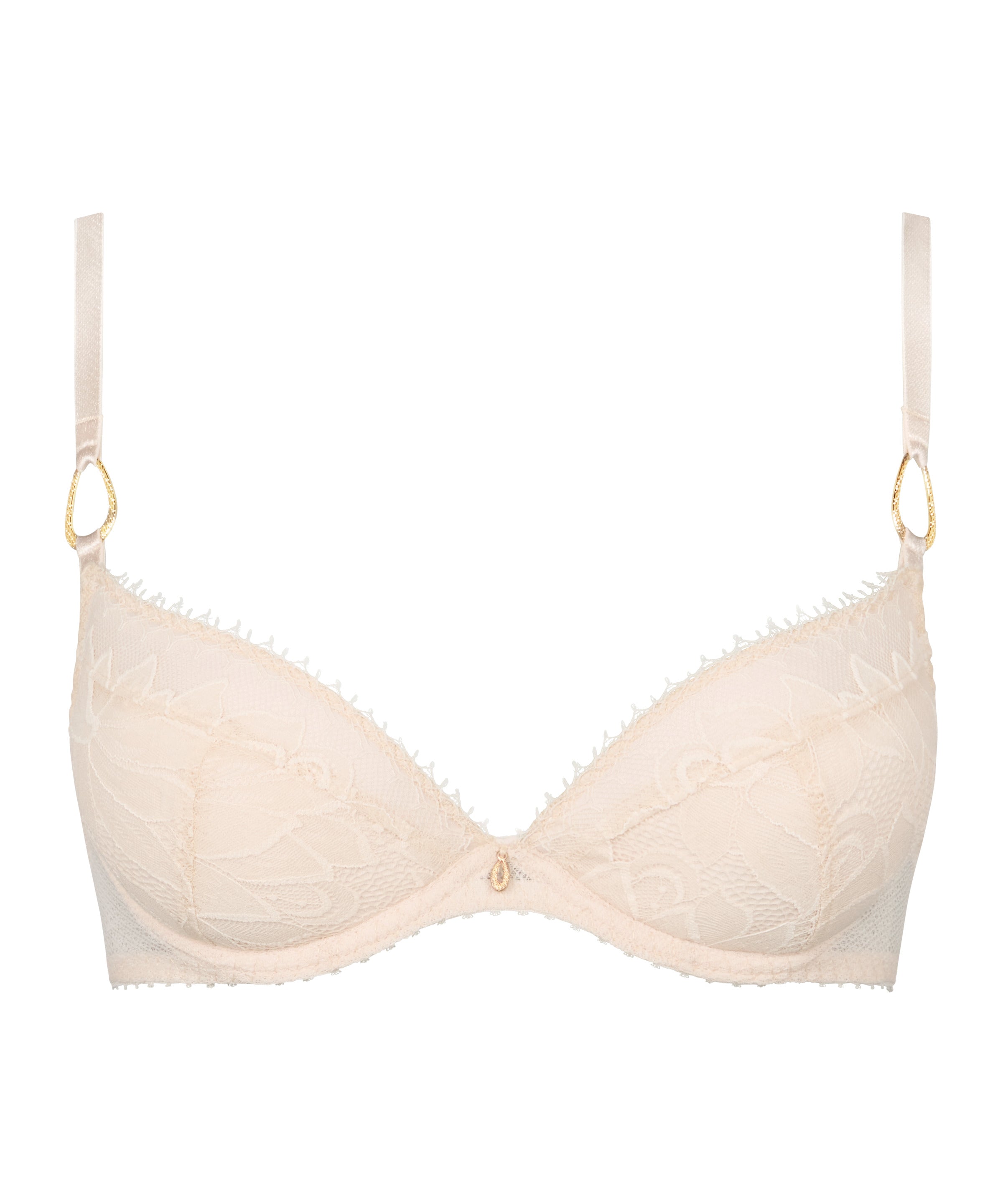 aubade-flawless-love-soutien-gorge-push-up-plunge-light-powder image 1