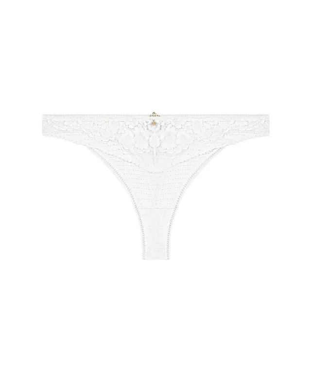 aubade-illusion-fauve-tanga-blanc image 1