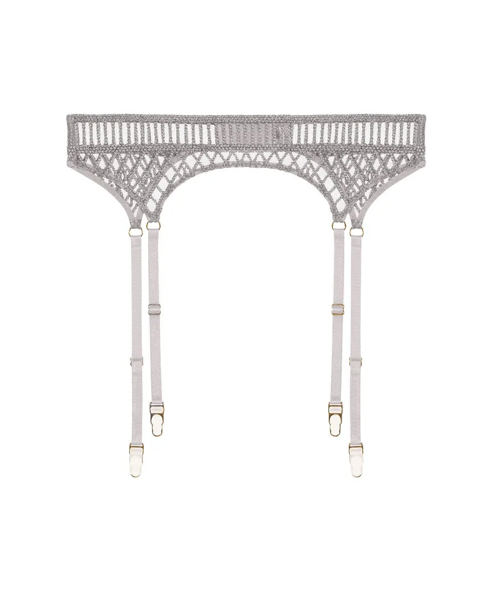 aubade-stardust-dream-porte-jarretelles-cosmos-silver image 1