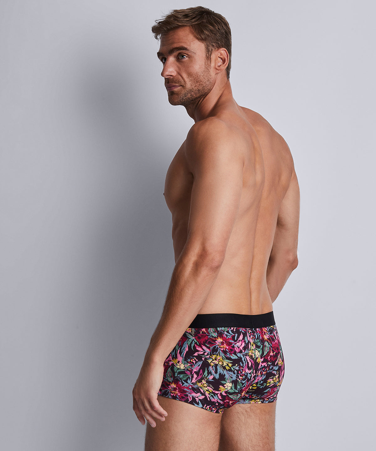 aubade-homme-boxer-trunk-winter-flower-coton-modal-stretch image 3