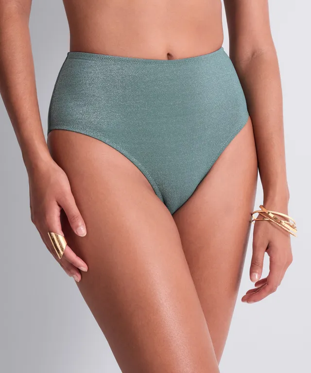 aubade-summer-glow-bas-de-maillot-culotte-taille-haute-aqua image 1