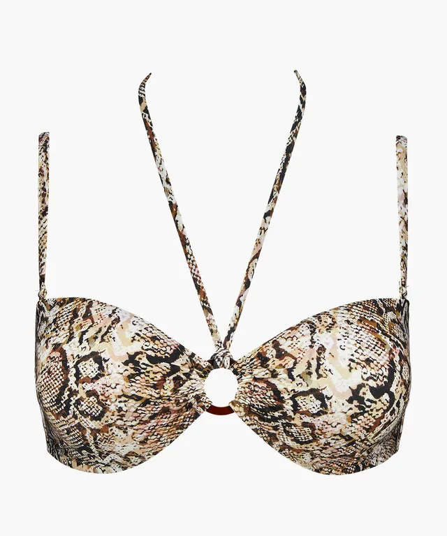 aubade-fierce-spirit-bandeau-de-bain-serpent-coques-amovibles-multi-positions image 1