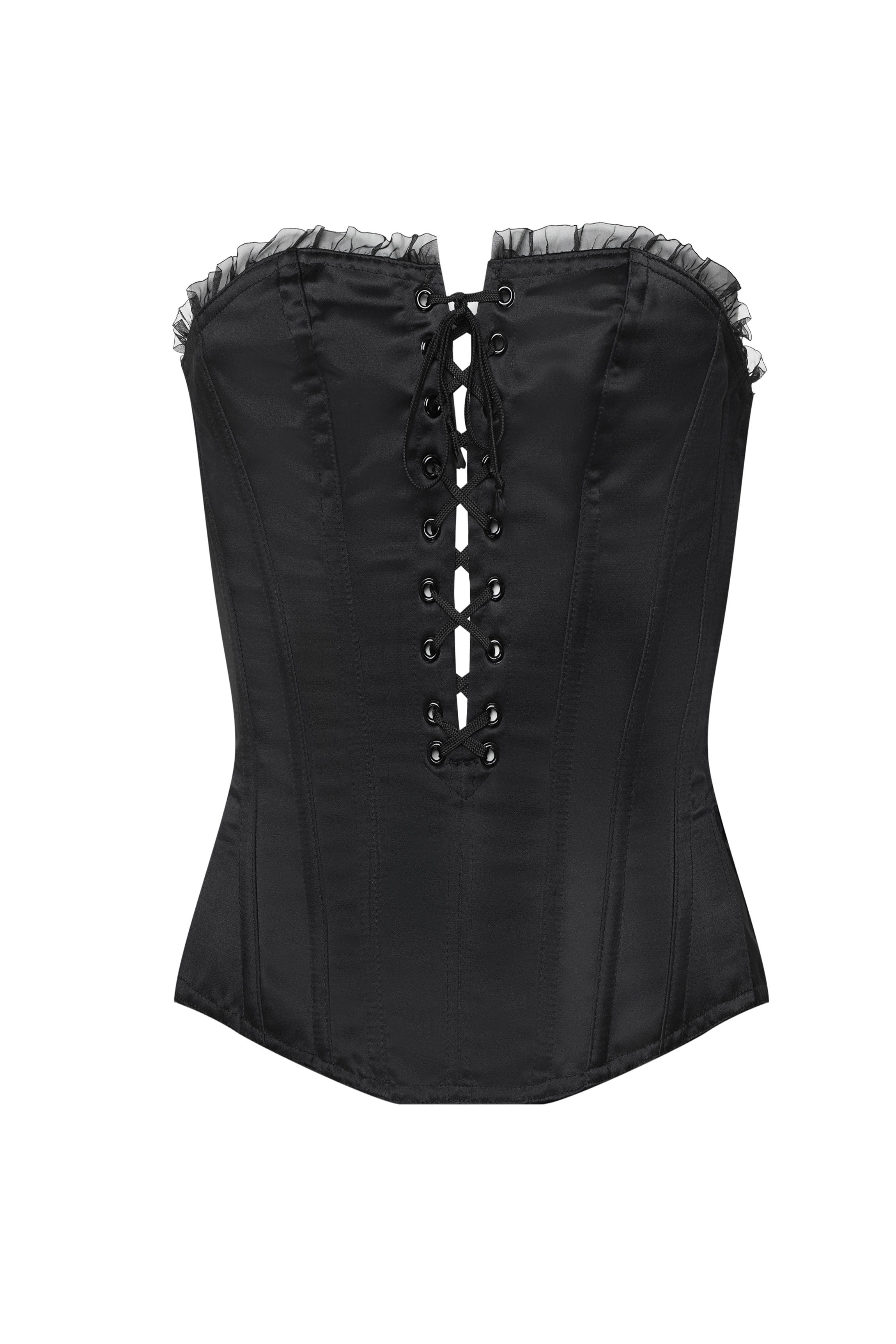 cadolle-miko-corset-noir-satin-la-age image 2