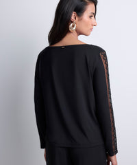 aubade-sweet-obsession-haut-manches-longues-black image 6