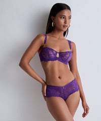 aubade-flowermania-soutien-gorge-demi-bonnet-poison-purple image 5