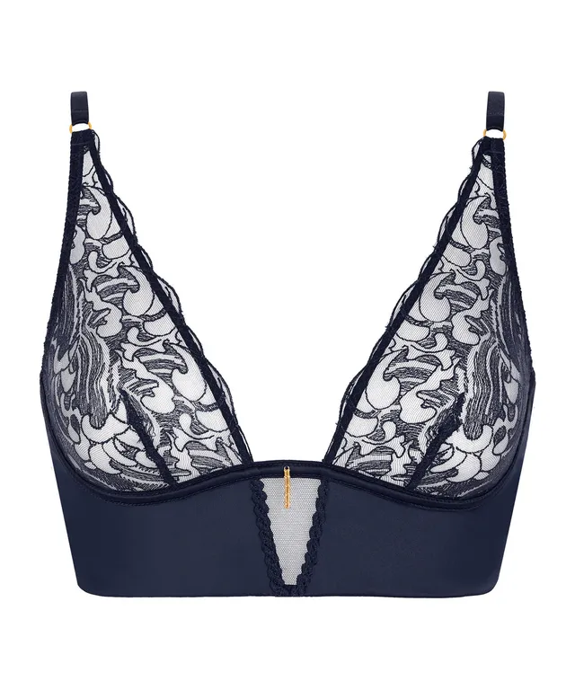 aubade-satin-memories-bralette-deep-sea image 1