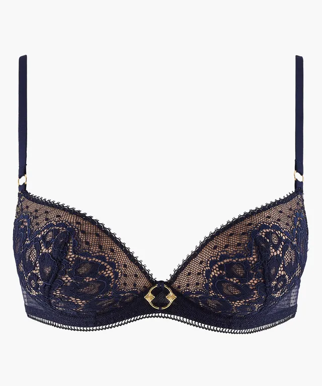 aubade-illusion-fauve-soutien-gorge-push-up-bleu-cr-puscule image 1