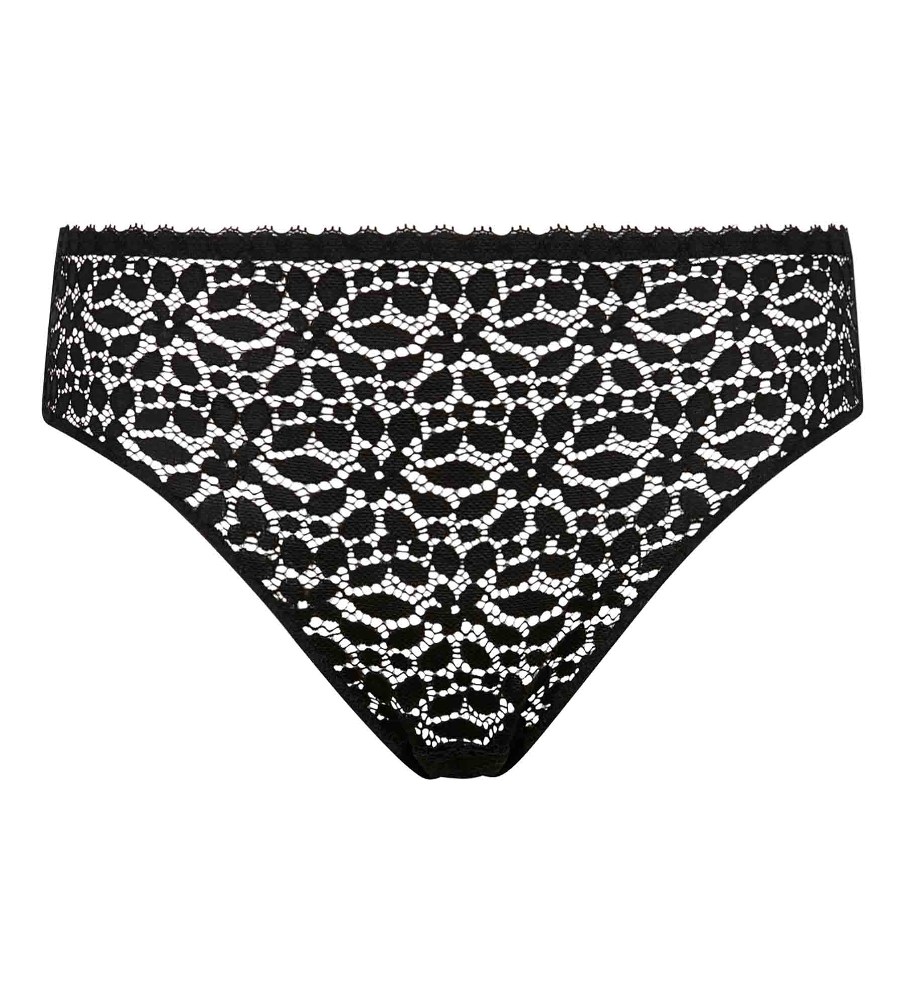 dim-daily-dentelle-culotte-dentelle-florale-ajour-e-noire image 5